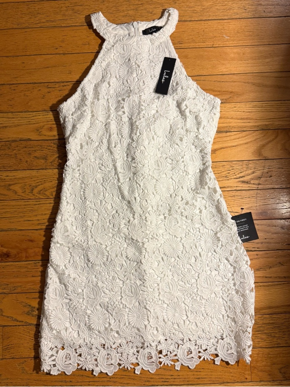 Lulu's White Lace Mini Dress size large